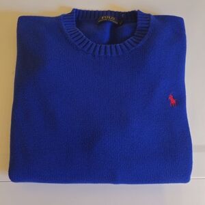 Ralph Lauren women’s relaxed fit Royal Blue Crewneck Sweater